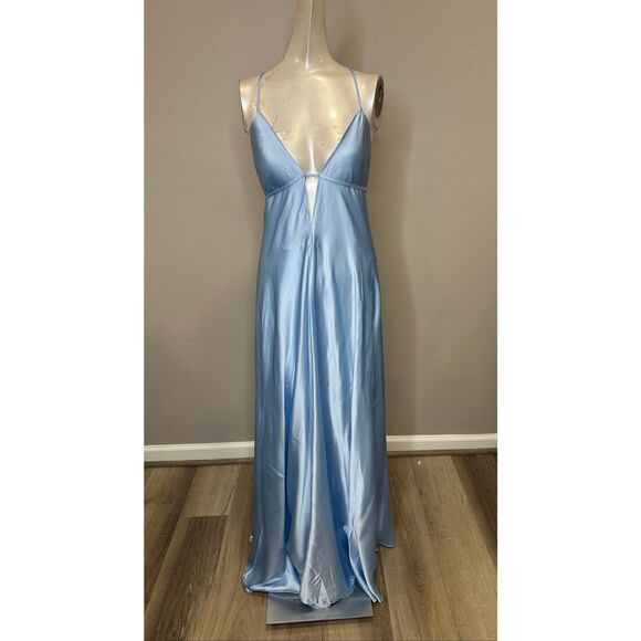 Michael Costello x REVOLVE Willow Gown in Baby Blue Size Small $299 - Picture 4 of 9